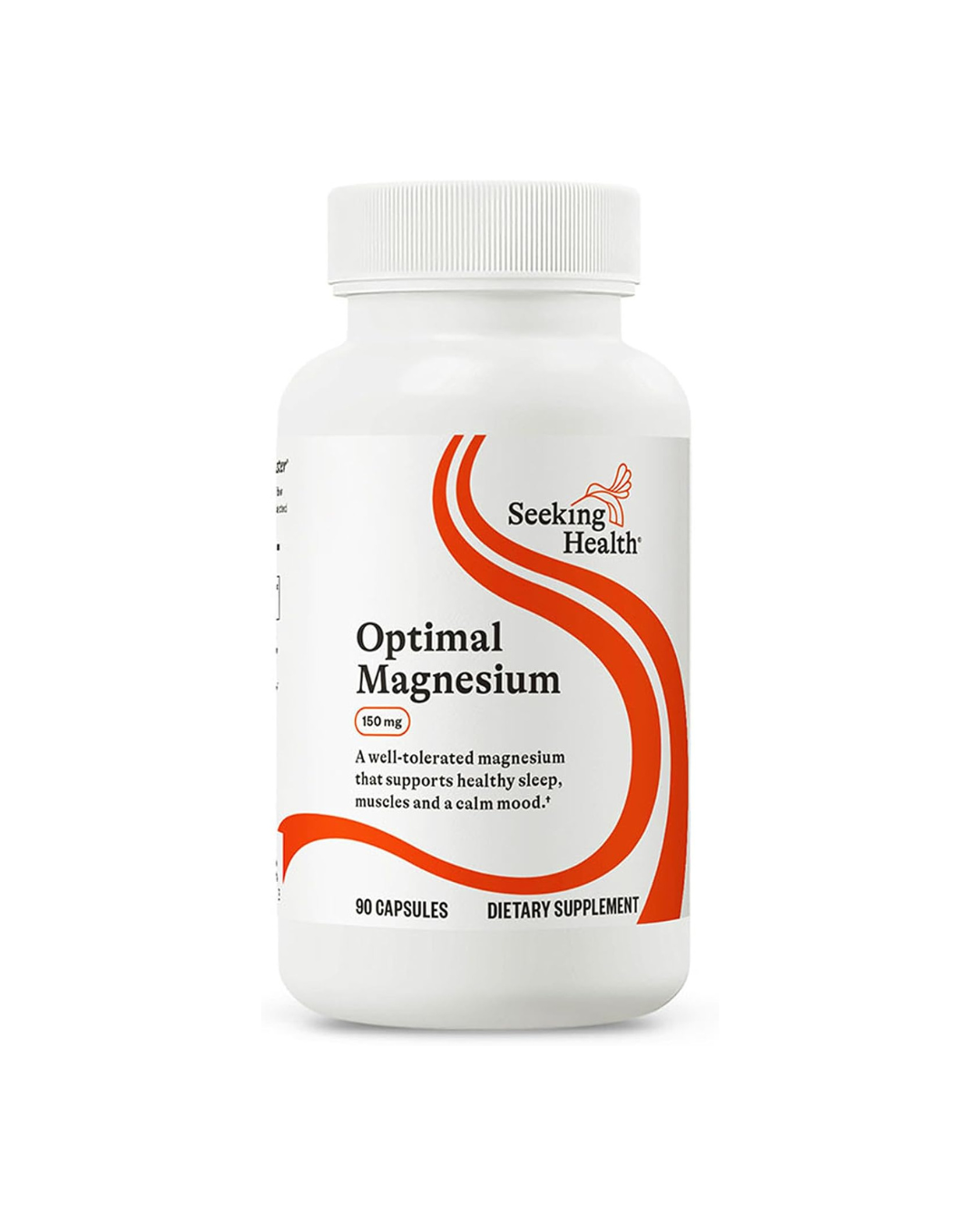 Seeking Health Optimal Magnesium - Mineral Supplement Aids Optimal Magnesium Absorption - Bioavailable Forms of Magnesium for Energy, Sleep &amp; Bone Health Support - 150 mg, 90 Capsules
