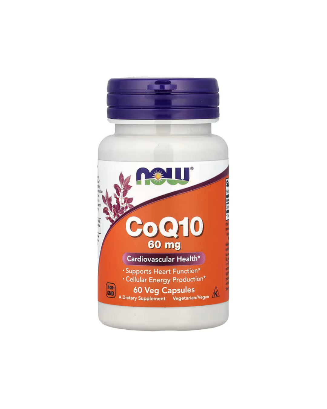 NOW Foods Supplements CoQ10 60 mg 60 Veg Capsules