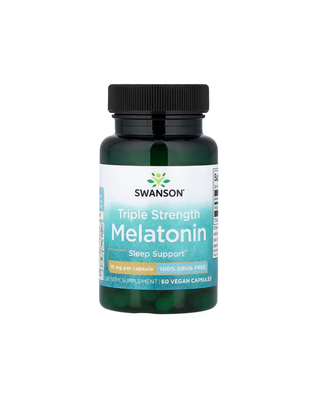 Swanson Vitamins Melatonin Triple Strength 10 mg 60 Vegan Capsules