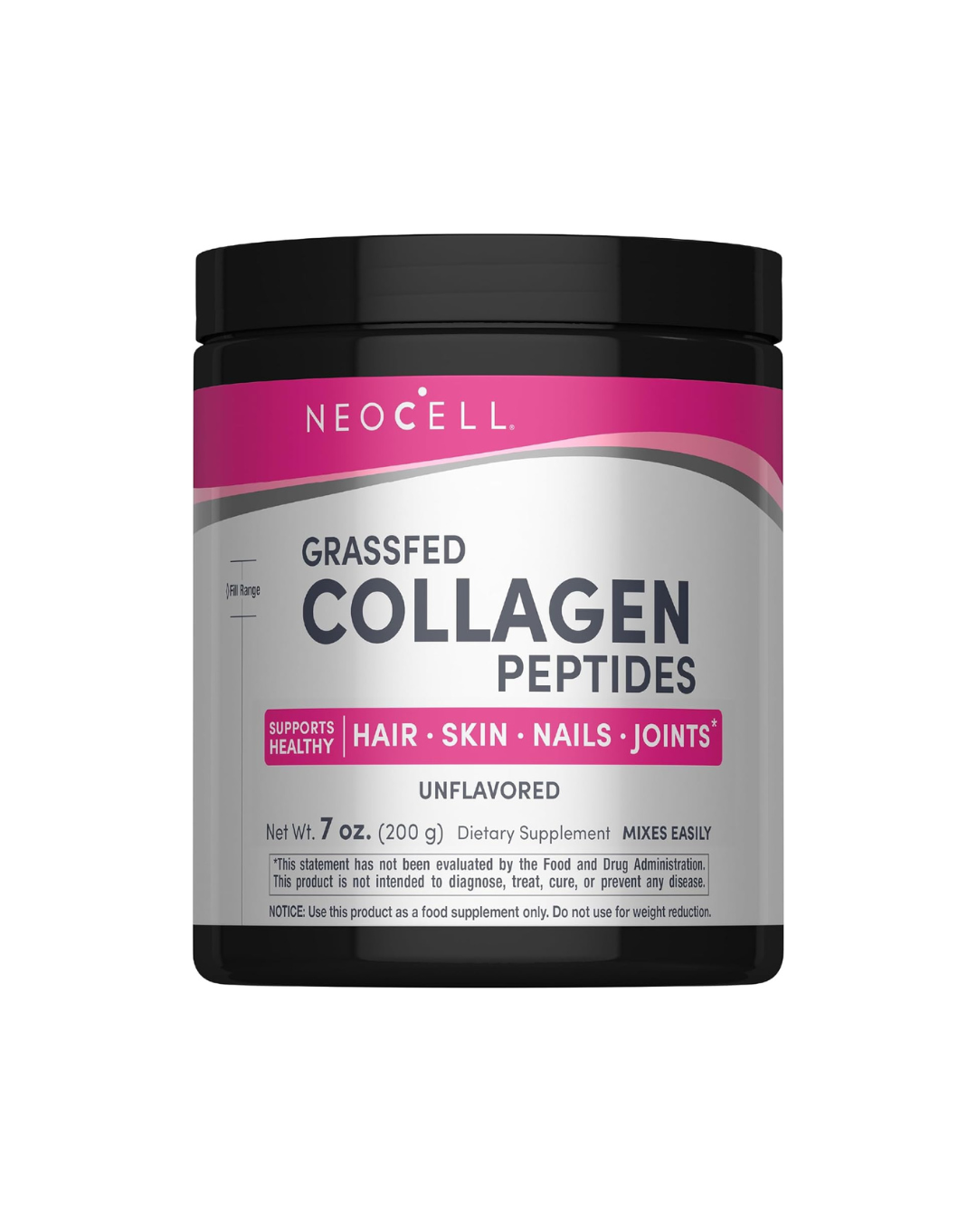 NeoCell Grassfed BioActive Collagen Peptides Powder Type I and III 200g 7 oz Unflavored