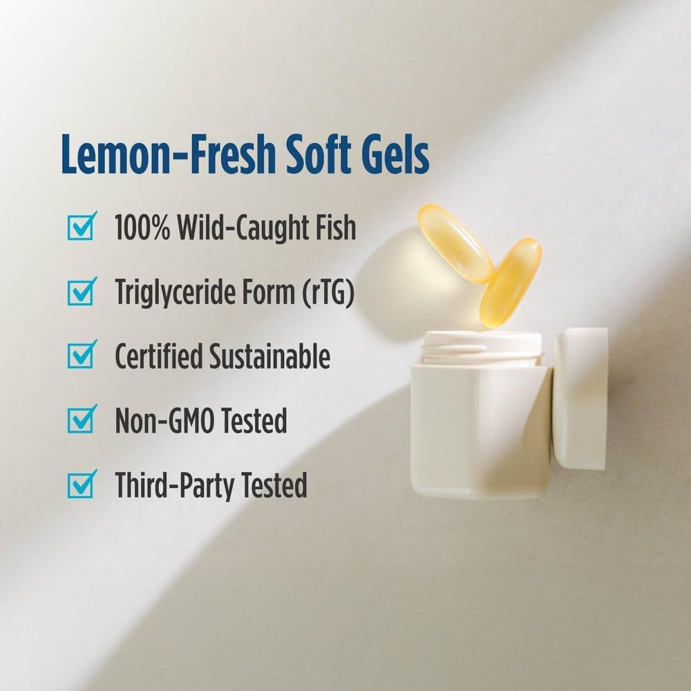 Nordic Naturals Ultimate Omega 2X, Lemon Flavor - 90 Soft Gels - 2150 mg Omega thumbnail 2