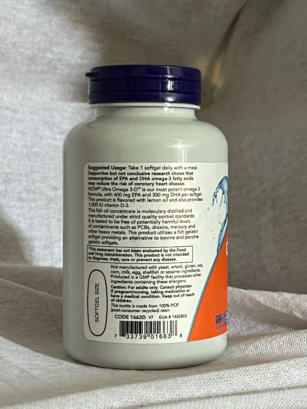 NOW Foods Ultra Omega 3-D Fish Oil 90 Softgels thumbnail 4