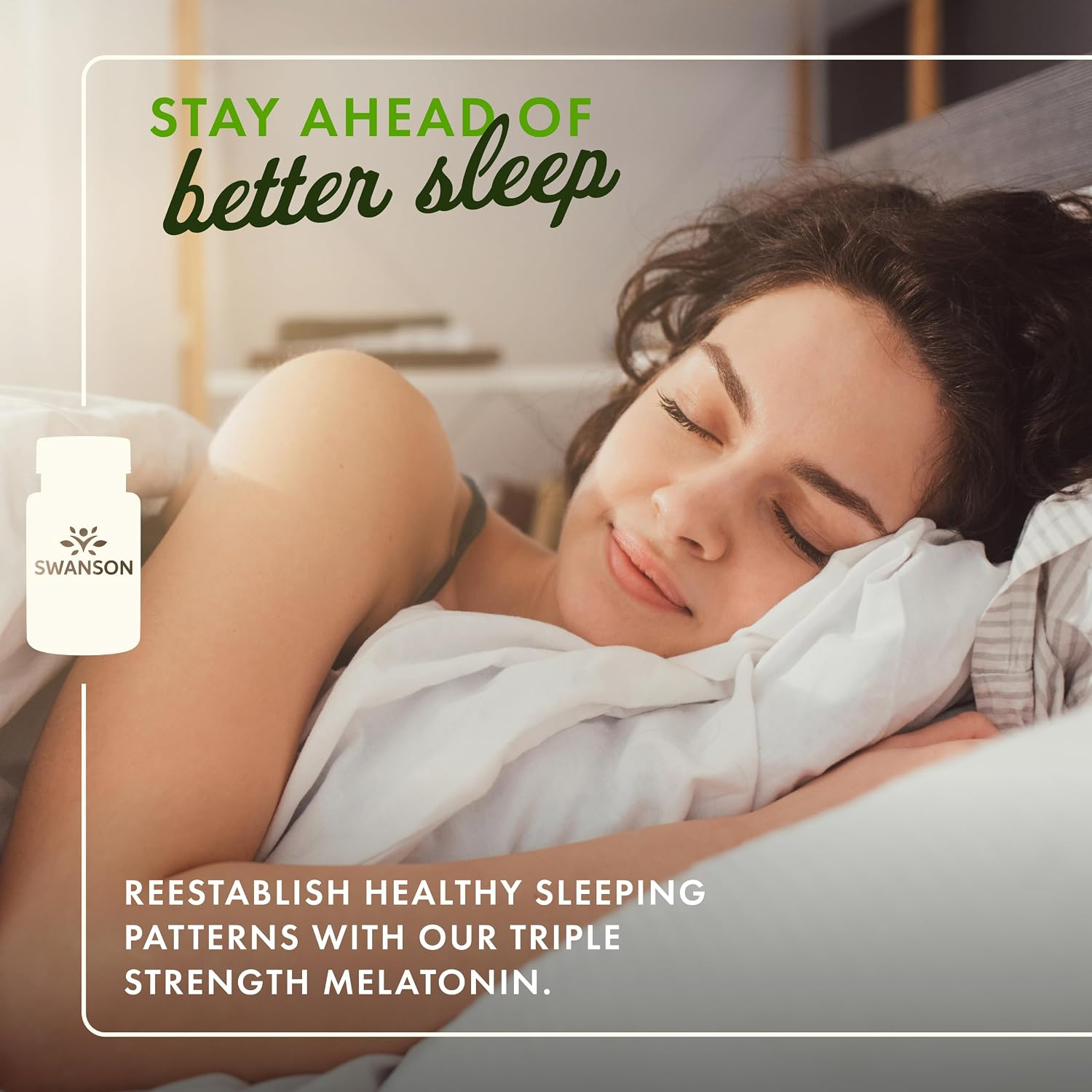 Swanson Vitamins Melatonin Triple Strength 10 mg 60 Vegan Capsules thumbnail 3