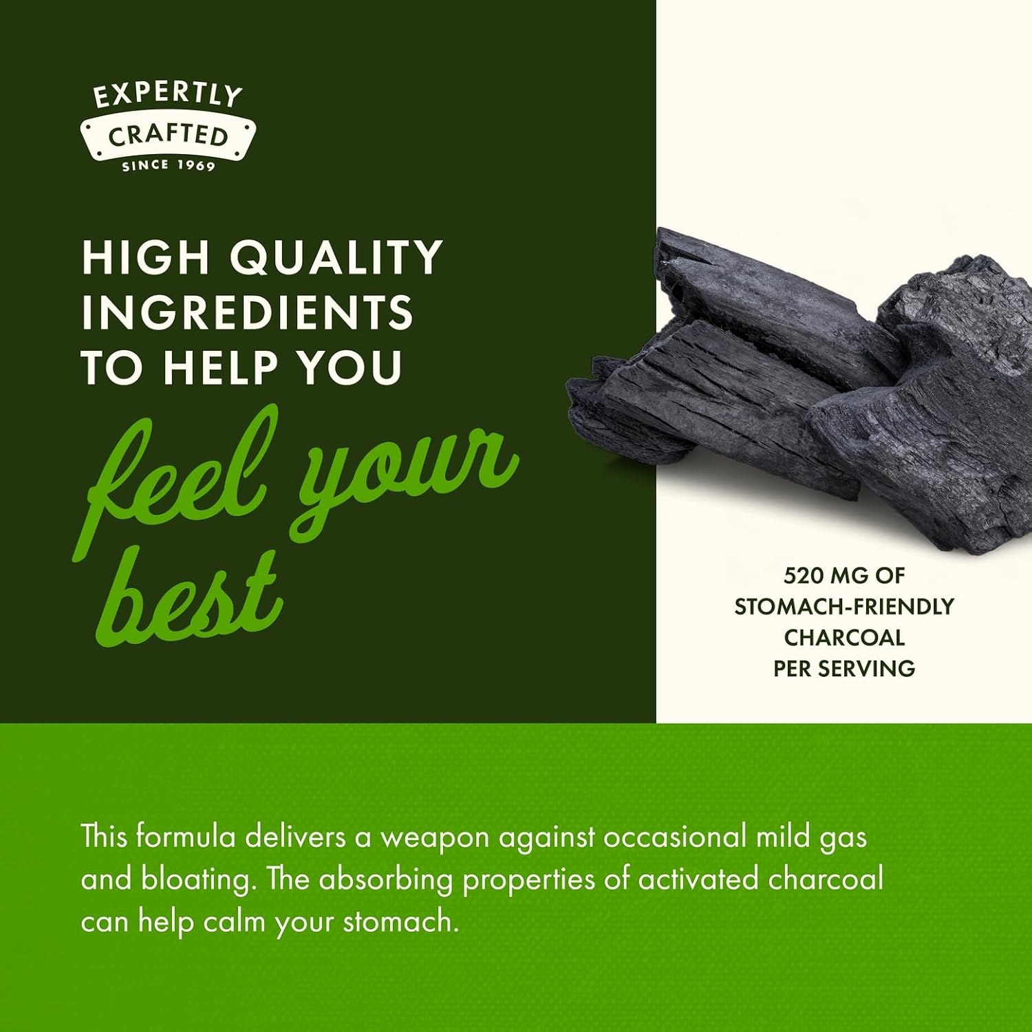 Swanson Activated Charcoal 260 mg Per Capsule 120 Capsules thumbnail 4