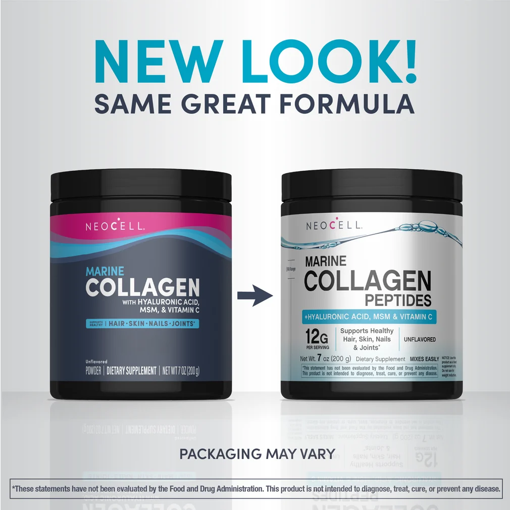 Neocell Marine Collagen Peptides + Hyaluronic Acid, MSM &amp; C 200g thumbnail 2