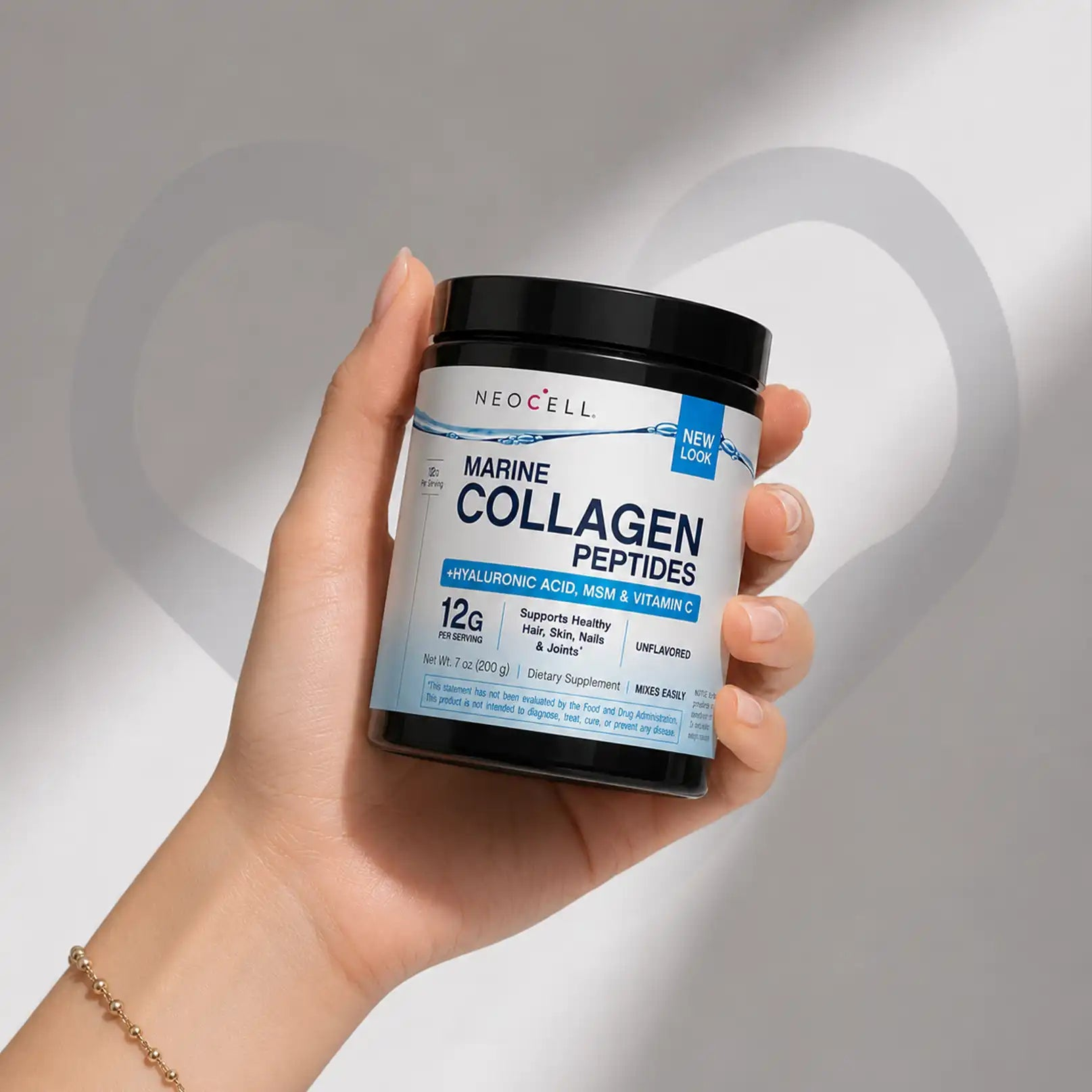 Neocell Marine Collagen Peptides + Hyaluronic Acid, MSM &amp; C 200g thumbnail 4