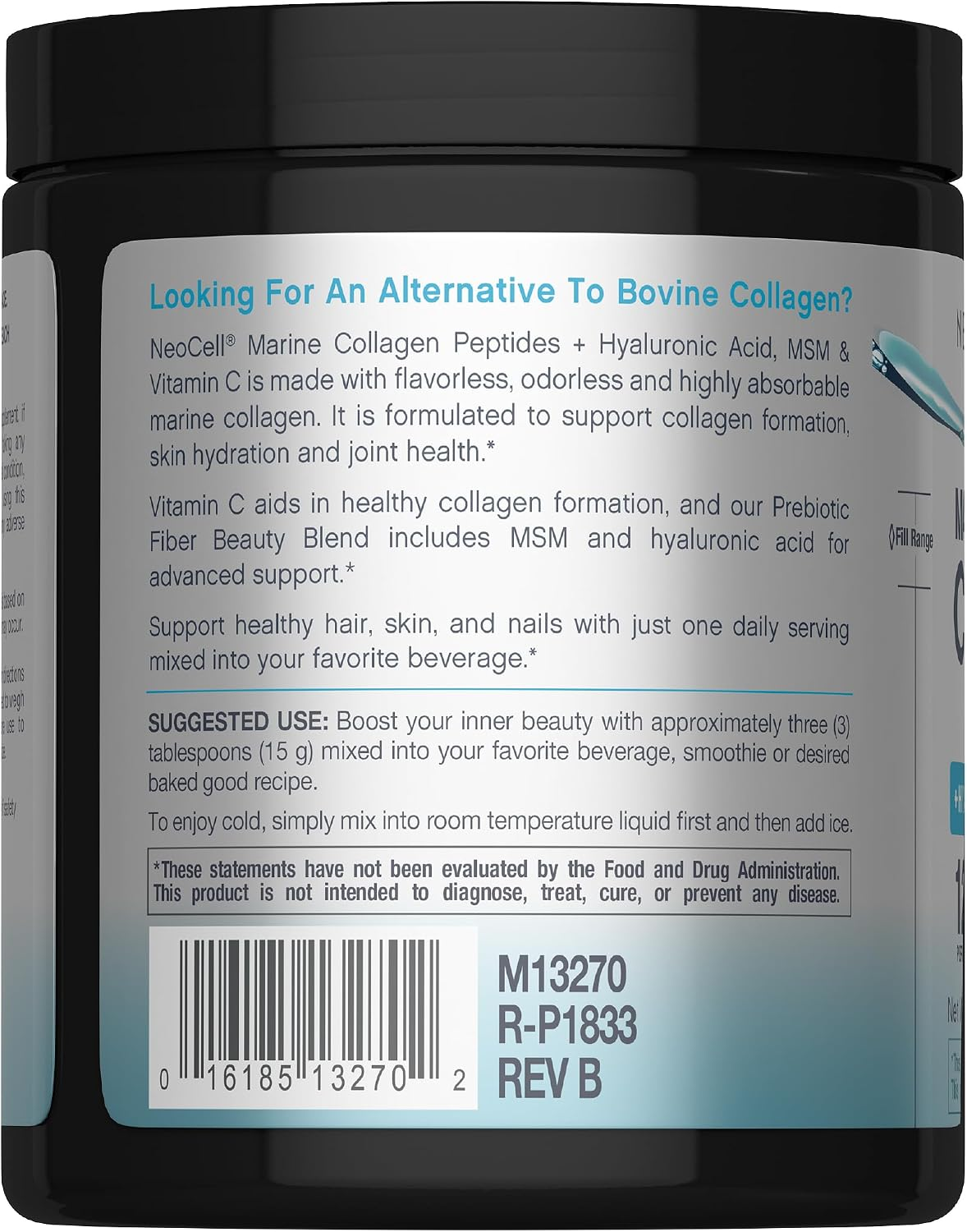 Neocell Marine Collagen Peptides + Hyaluronic Acid, MSM &amp; C 200g thumbnail 7