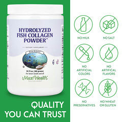 Maxi Health® Marine Collagen Peptides Powder, Type I (10.75 oz) thumbnail 3