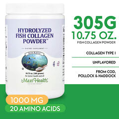 Maxi Health® Marine Collagen Peptides Powder, Type I (10.75 oz) thumbnail 4