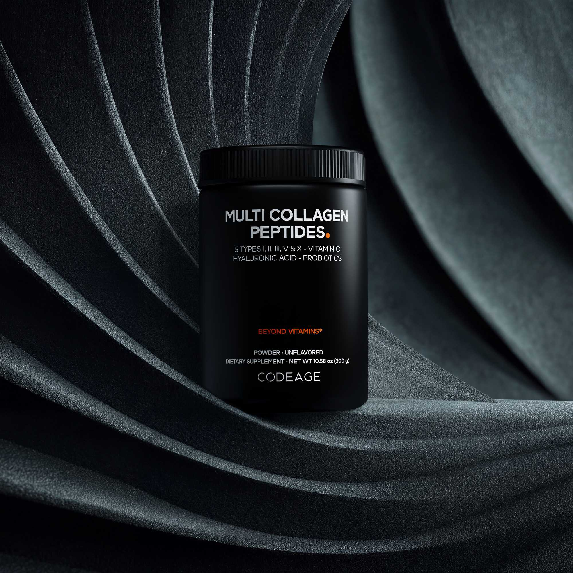 Codeage Multi Collagen Peptides Type I, II, III, V and X Powder with Hyaluronic Acid Probiotics and Vitamin C, 10.58 Oz thumbnail 4