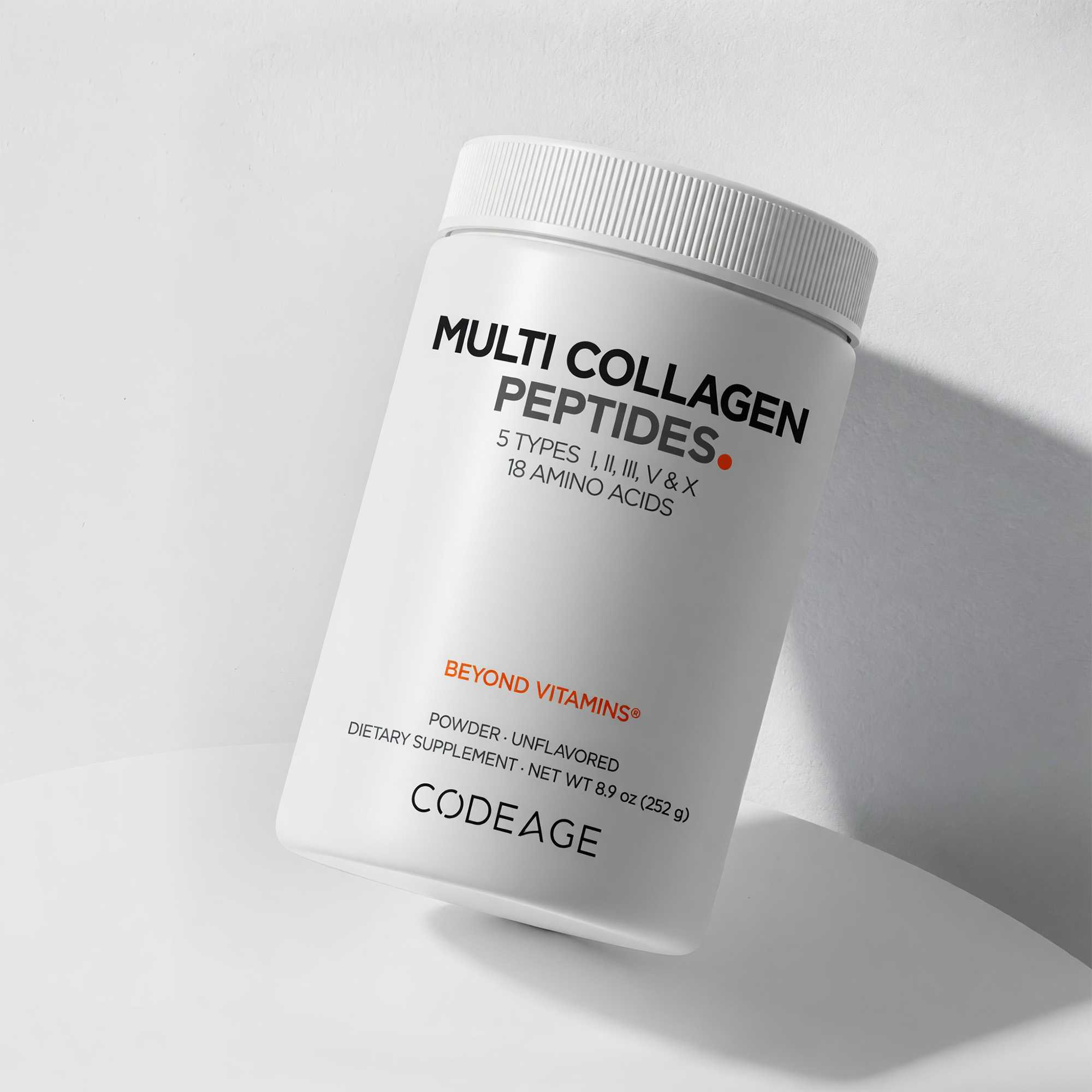 Codeage Multi Collagen Peptides Powder with 18 Amino Acids and Collagen Type I, II, III, V, X 252g thumbnail 4