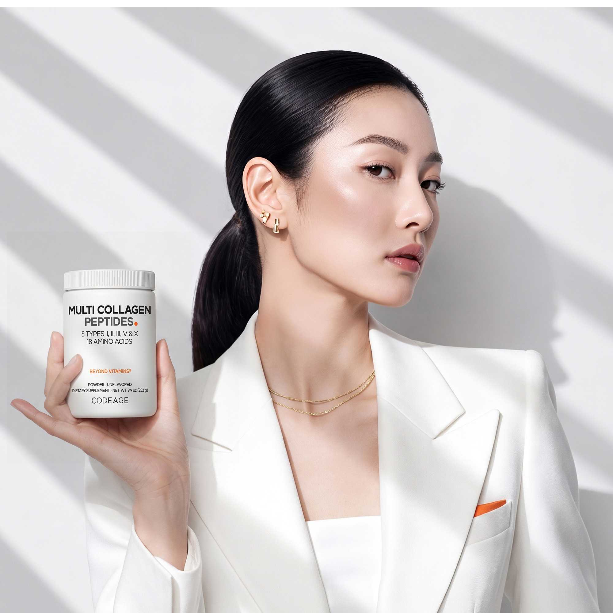 Codeage Multi Collagen Peptides Powder with 18 Amino Acids and Collagen Type I, II, III, V, X 252g thumbnail 2