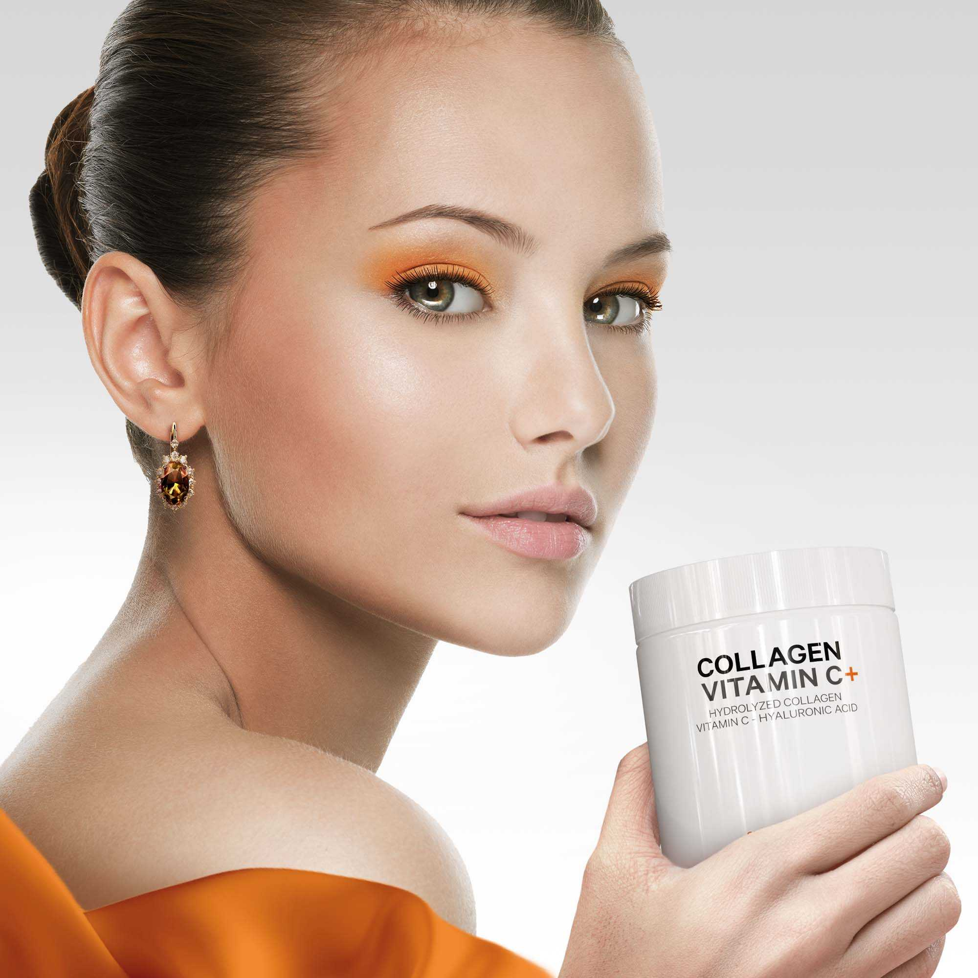 Codeage Collagen Vitamin C+ Powder Hydrolyzed Collagen Vitamin C - Hyaluronic Acid DigeSEB Enzyme Blend 283g thumbnail 4