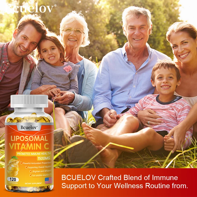 BCUELOV Liposomal Vitamin C 1500mg - 120 Capsules thumbnail 7