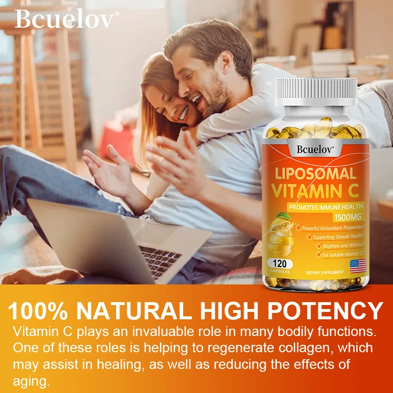 BCUELOV Liposomal Vitamin C 1500mg - 120 Capsules thumbnail 6