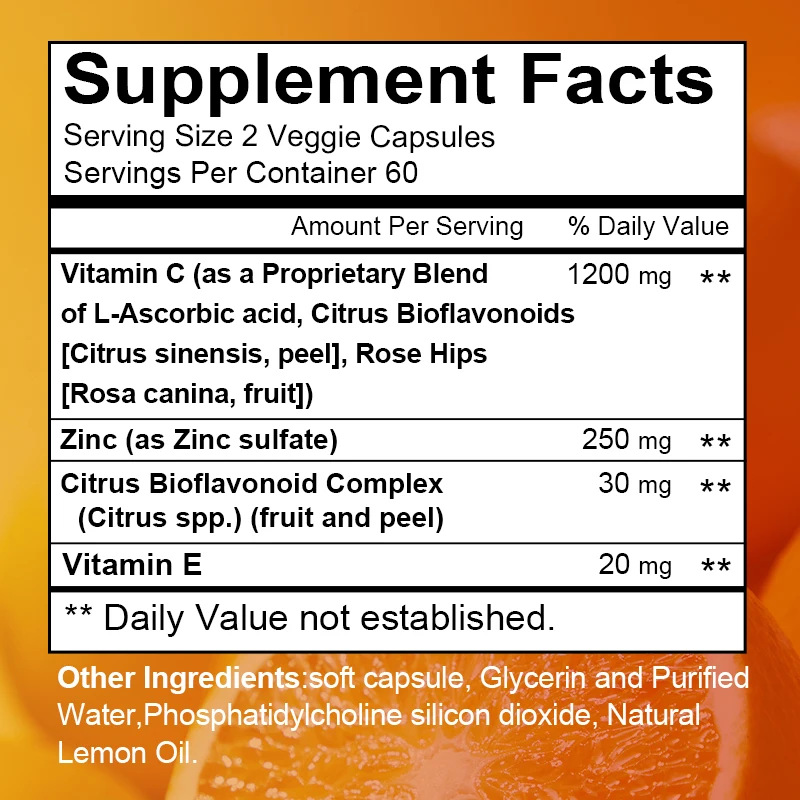 BCUELOV Liposomal Vitamin C 1500mg - 120 Capsules thumbnail 5