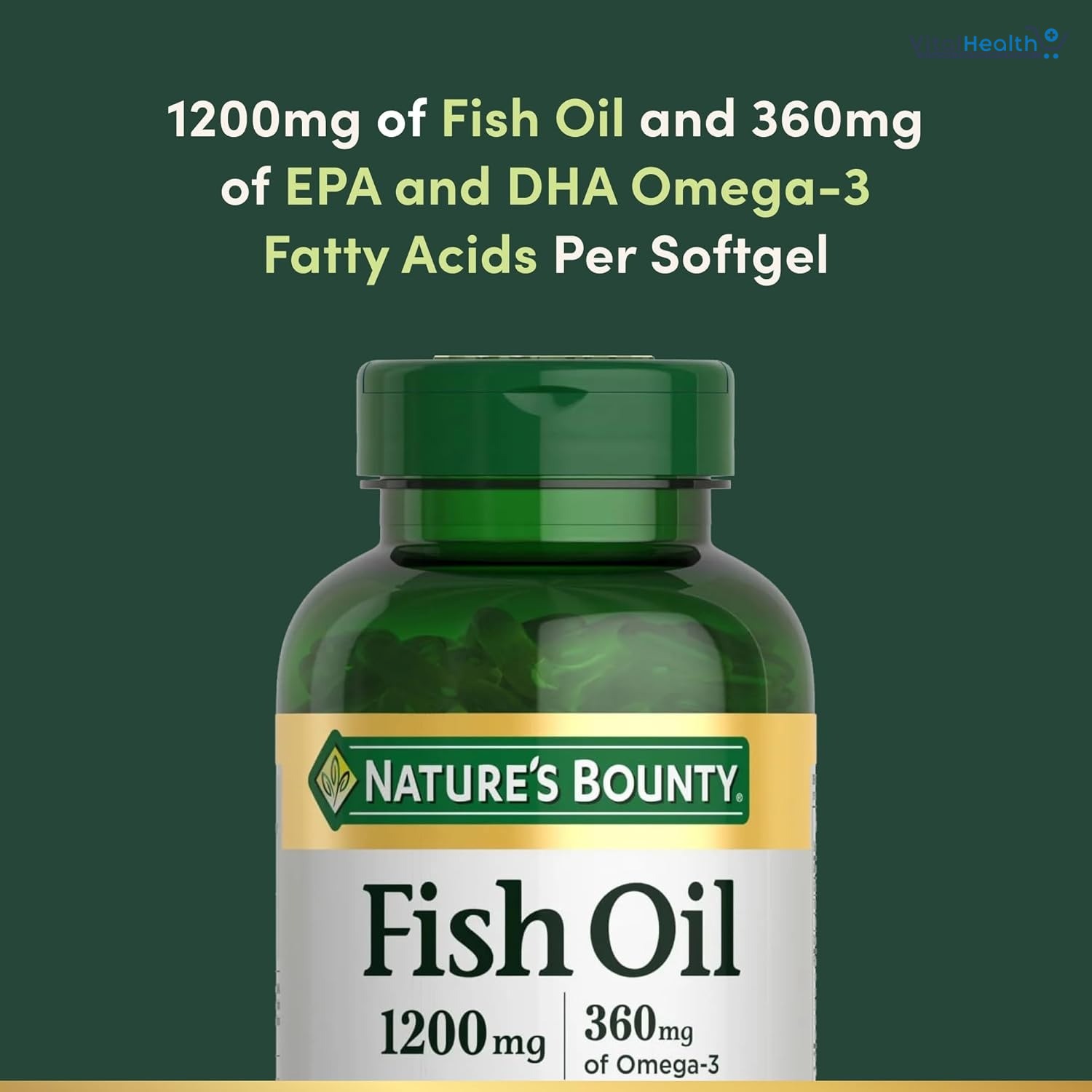 Nature's Bounty Fish Oil Omega 3 Supplements - Supports Heart Health, 1200 Mg Fish Oil, Omega-3, 200 Softgels thumbnail 4