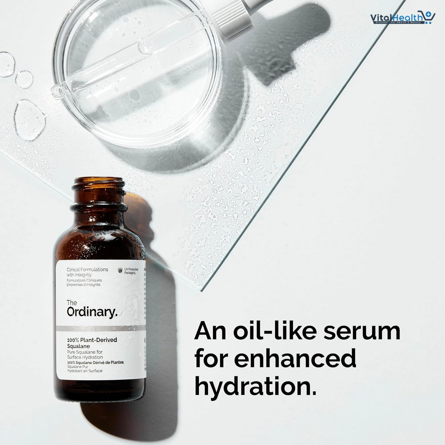 The Ordinary 100% Plant-Derived Squalane, for Skin and Hair, Lightweight Hydration, and Moisture Barrier Support, 1 Fl Oz thumbnail 5
