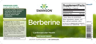 Swanson Berberine - Standardized 97% Berberine HCl- 400mg Each - 60 Capsules thumbnail 8
