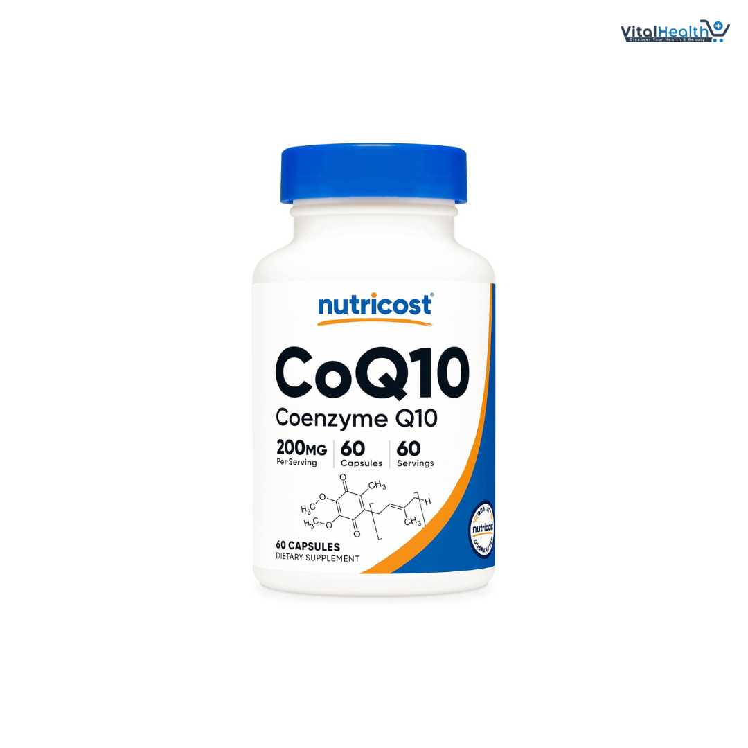 Nutricost CoQ10 200mg, 60 Vegetarian Capsules, 60 Servings - High Absorption, Vegetarian, Non-GMO, Coenzyme Q10 thumbnail 7