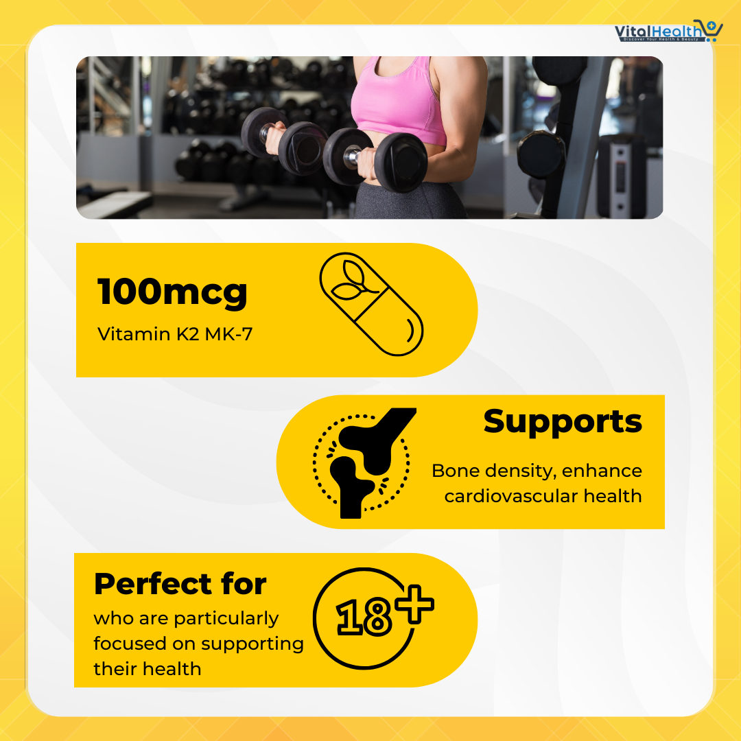 Nutricost Vitamin K2 MK-7 100 mcg, 240 Softgels - Gluten Free and Non-GMO MK7 thumbnail 4
