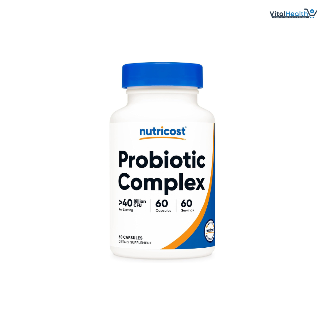 Nutricost Probiotic Complex (40 Billion CFU) (60 Capsules) - GMO-Free, Gluten-Free thumbnail 2