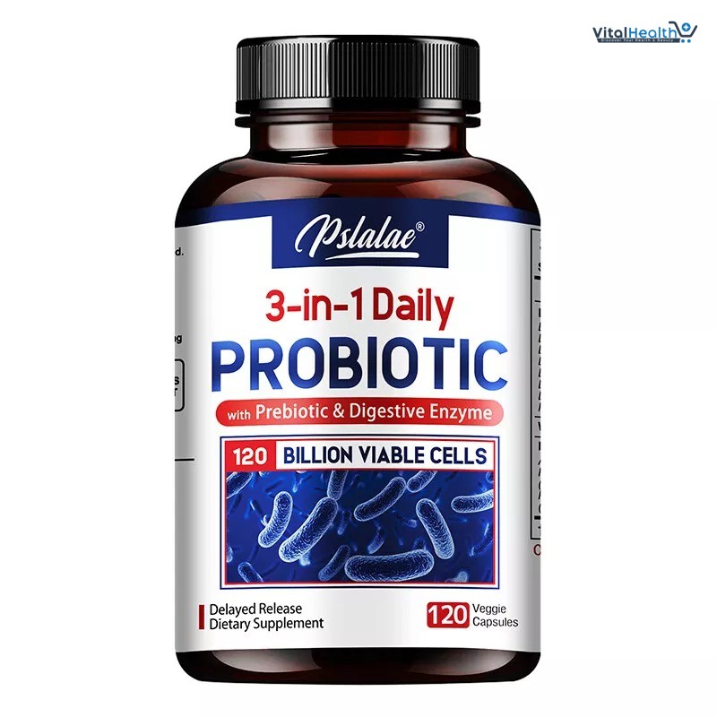 Pslalae Probiotic Capsules - Prebiotics/Probiotics, Digestive Immune Health, Gut Health thumbnail 3
