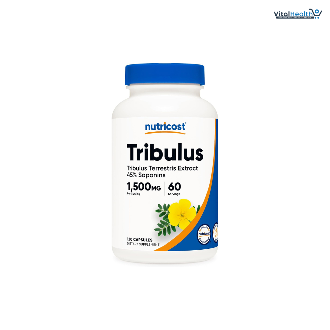 Nutricost Tribulus Terrestris Extract 1500mg, 240 Capsules - 45% Saponins, 120 Servings, Non-GMO, Gluten Free thumbnail 5