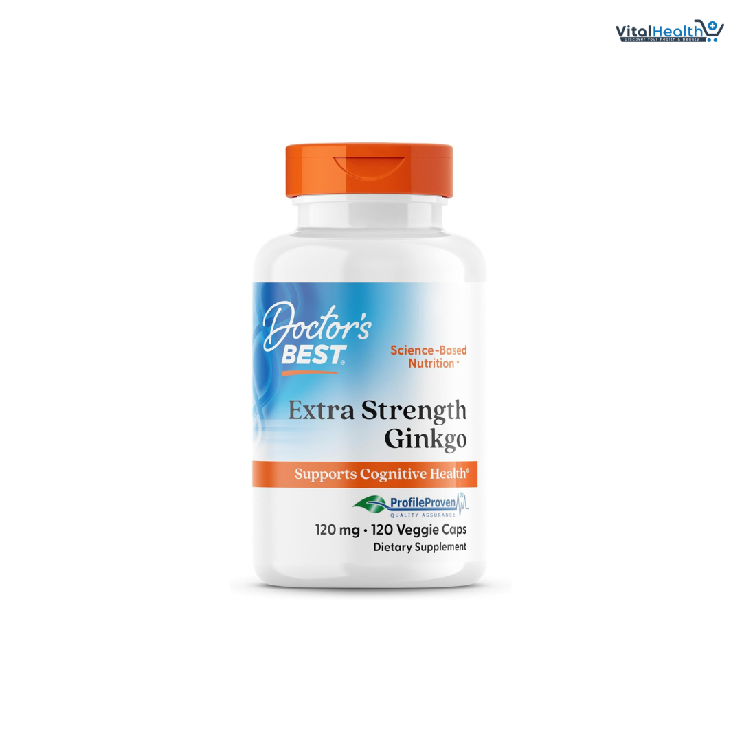 Doctor's Best Extra Strength Ginkgo, Non-GMO, Gluten Free, Vegan, Soy Free, Promotes Mental Function and Memory, 120 mg, 120 Count thumbnail 6
