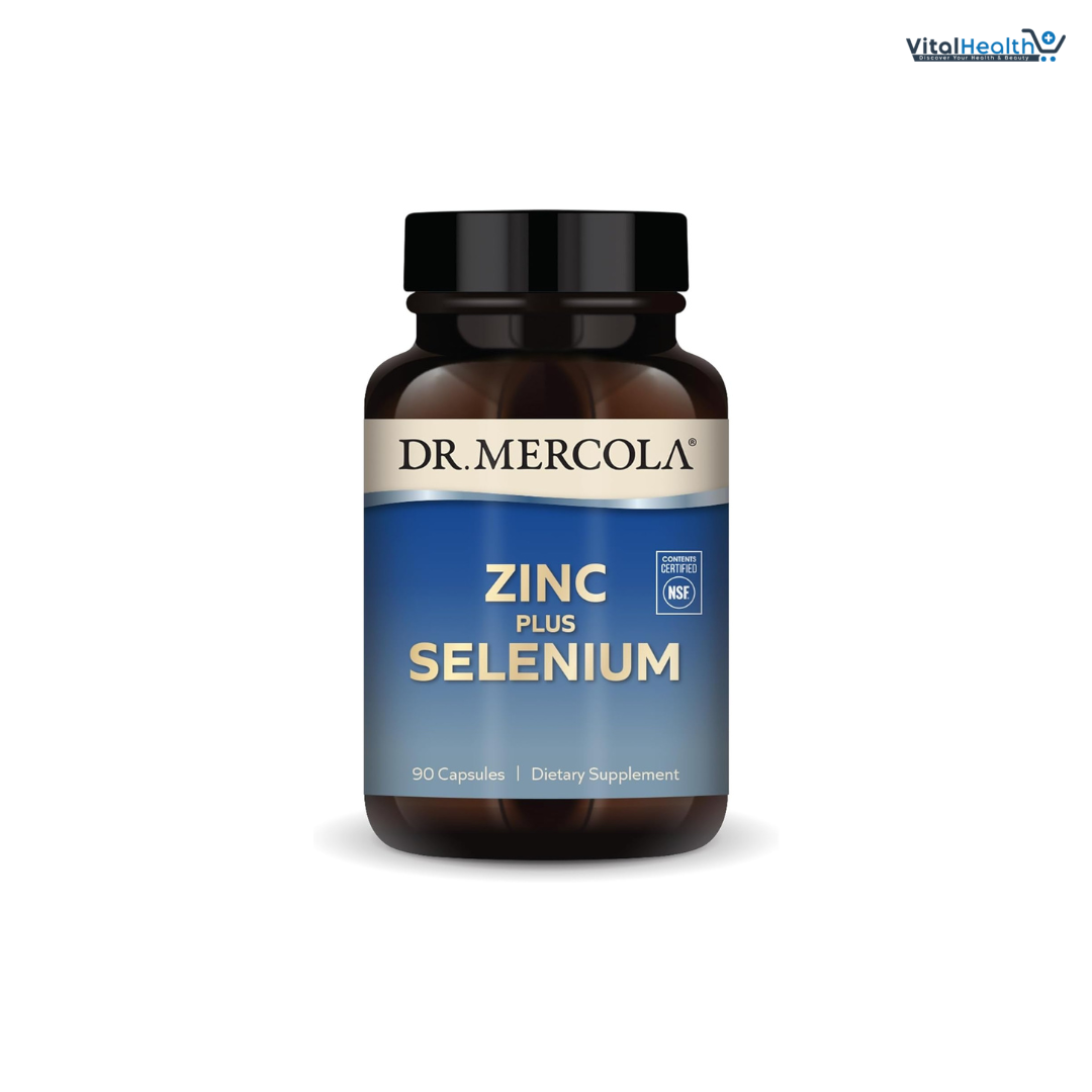 Dr. Mercola Zinc Plus Selenium - Mineral Blend Supplement - For Immune, Brain &amp; Respiratory Support - Contains Zinc Glycinate Chelate &amp; Copper - GMO-Free &amp; Gluten-Free - 90 Capsules 90 Servings thumbnail 5