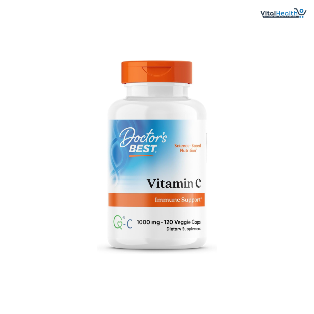 Doctor's Best Vitamin C with Q-C - Vitamin C 1000mg Non-GMO, Vegan, Gluten Free, Soy Free, Sourced from Scotland Veggie Caps, 120 Count thumbnail 5