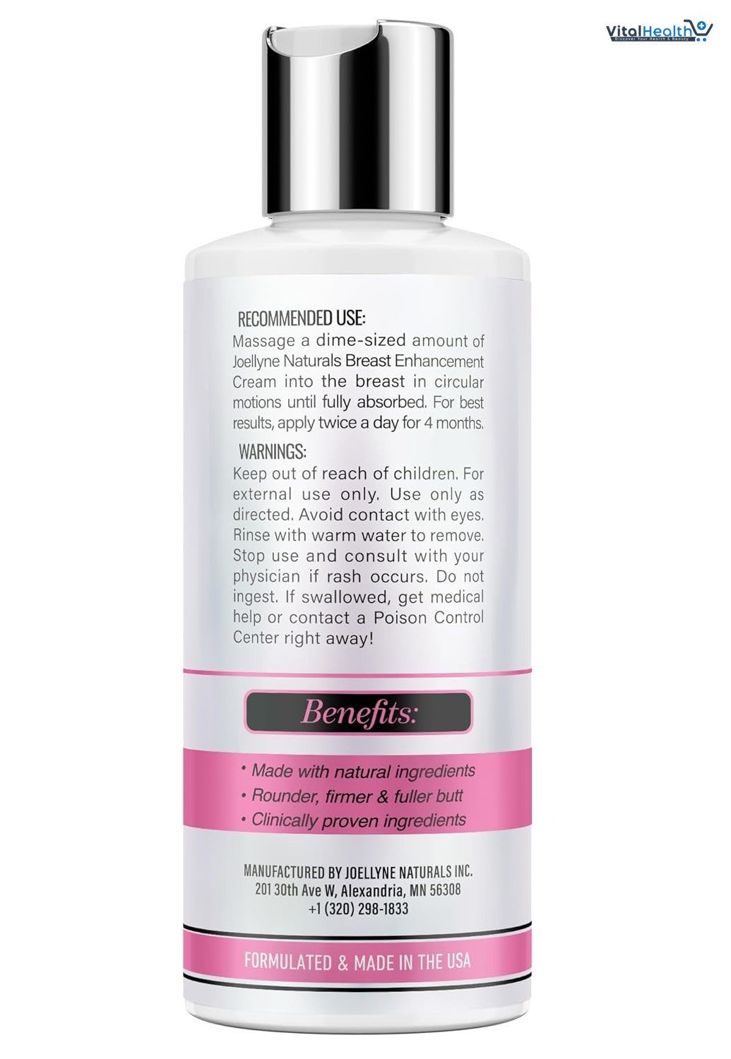 Powerful Breast Lifting &amp; Plumping Cream - USA Made, Natural Bust Growth &amp; Enlargement - 4 fl oz thumbnail 6