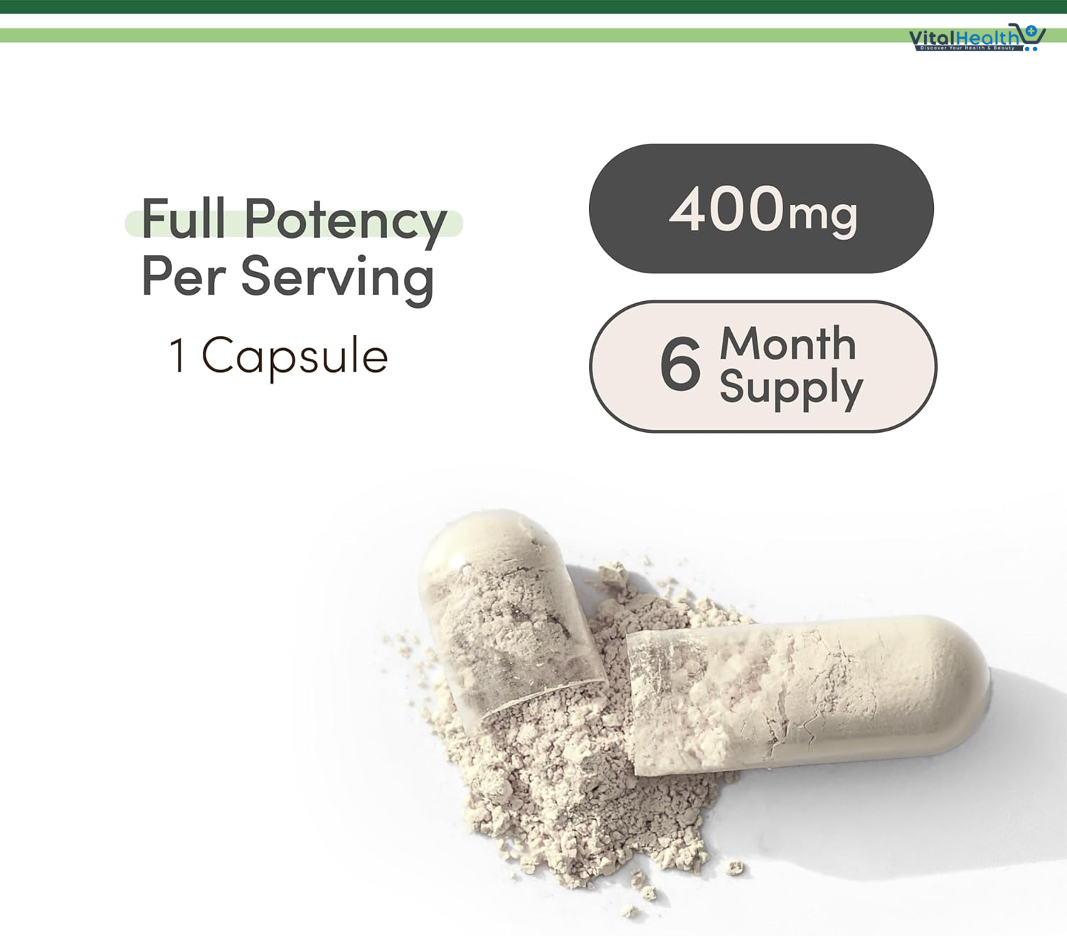 Double Wood Magnesium Glycinate 400mg 180 Capsules | Sleep, Muscle, &amp; Heart Support thumbnail 3