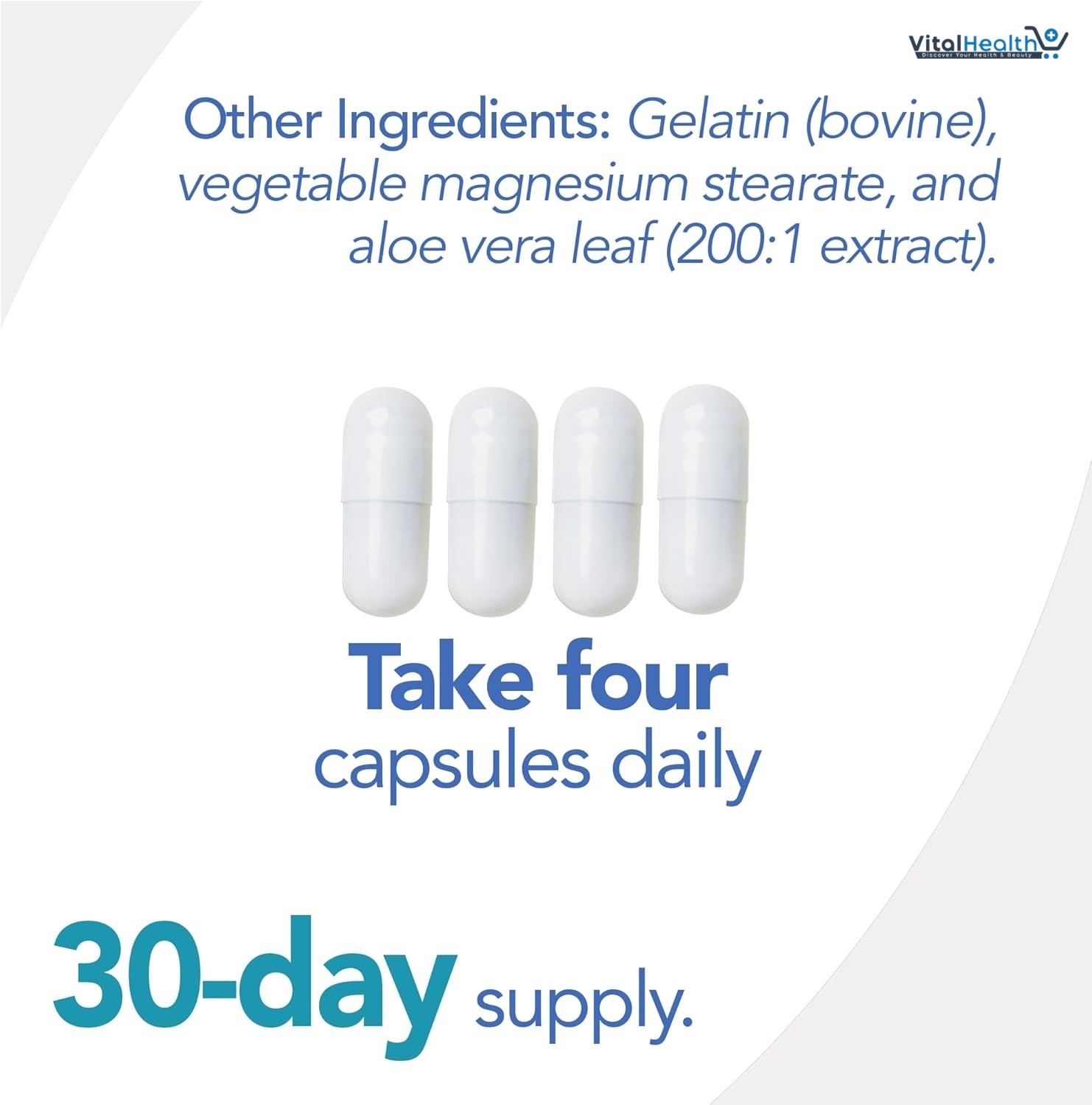 NATGEL Collagen Peptides Type I &amp; III | 3000mg - 120 Capsules | Premium Hydrolyzed Collagen for Skin, Hair, Nails &amp; Joint thumbnail 5