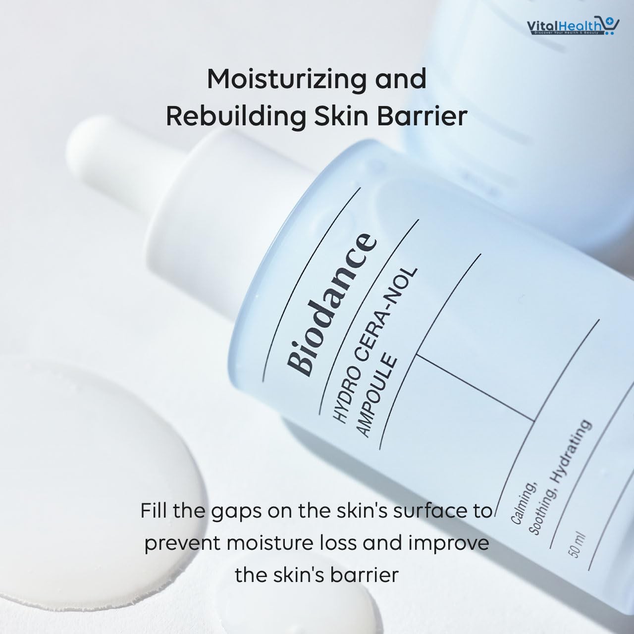 Biodance Hydro Cera Nol Ampoule Hydrating Soothing Serum With Panthenol Ceramides And Hyaluronic Acid 30ml thumbnail 5