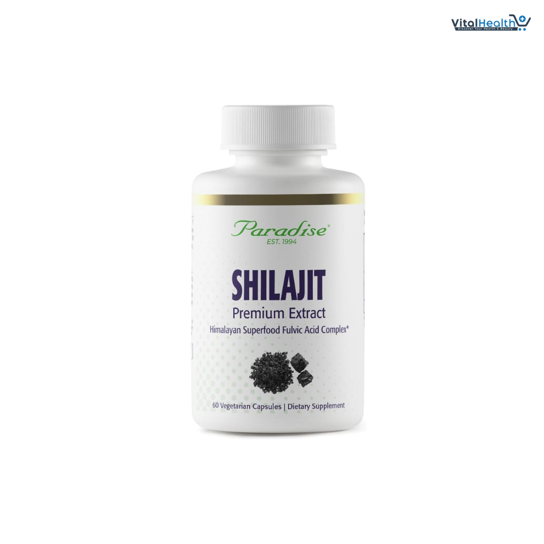 Paradise Herbs Shilajit Extract, Whole Active Plant Extract, Super Potent 60 Vegetarian Capsules thumbnail 2