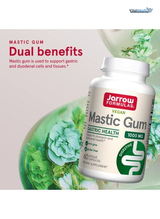 Jarrow Formulas Mastic Gum 500mg, Mastic Gum Resin, 60 Vegan Capsules thumbnail 5