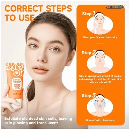 Orange Enzymes Exfoliating Brightening Gel (LF16-35) – High Activity Mild Exfoliation Skincare Gel - 50g thumbnail 2