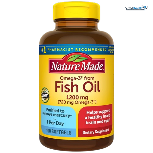 Nature Made Omega-3 Fish Oil 1200 mg 100 Softgels thumbnail 5