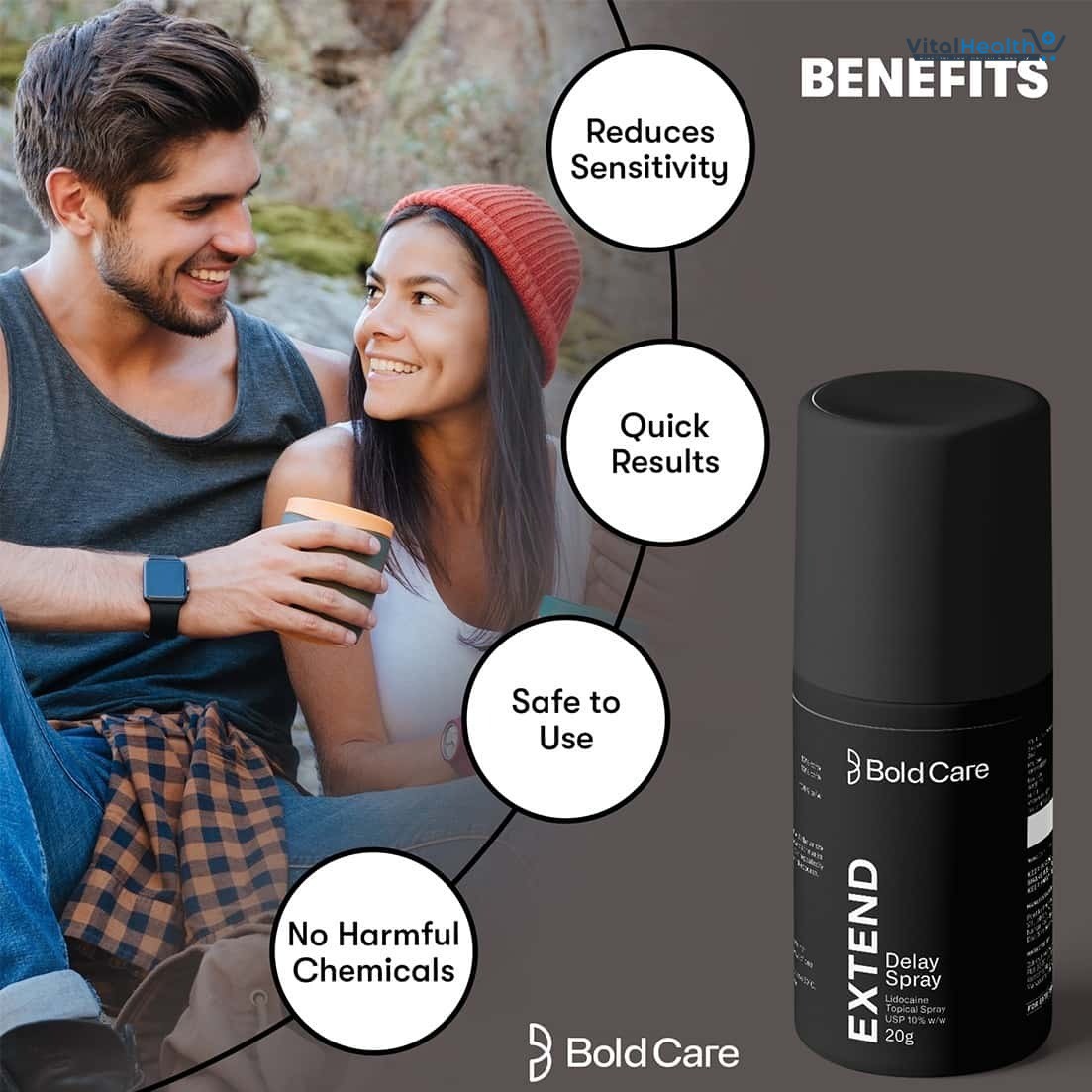 Bold Care Delay Spray For Men 20g thumbnail 2