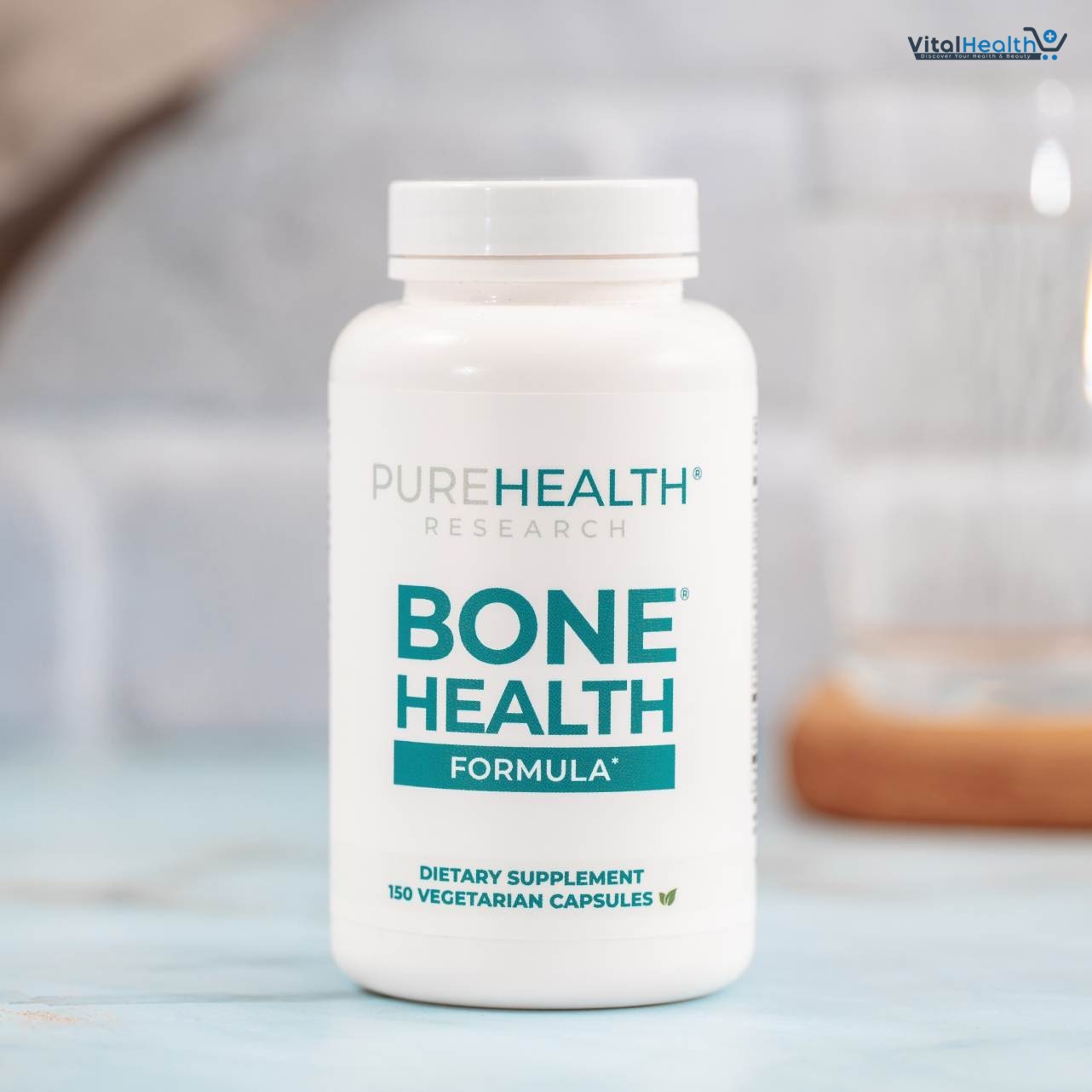 PUREHEALTH RESEARCH Bone Health Formula Calcium &amp; Magnesium Supplement - with Iron, Zinc, Copper, Vitamin D, C, K2 &amp; More - Bone &amp; Joints Vitamins for Women &amp; Men, 150 Capsules thumbnail 9