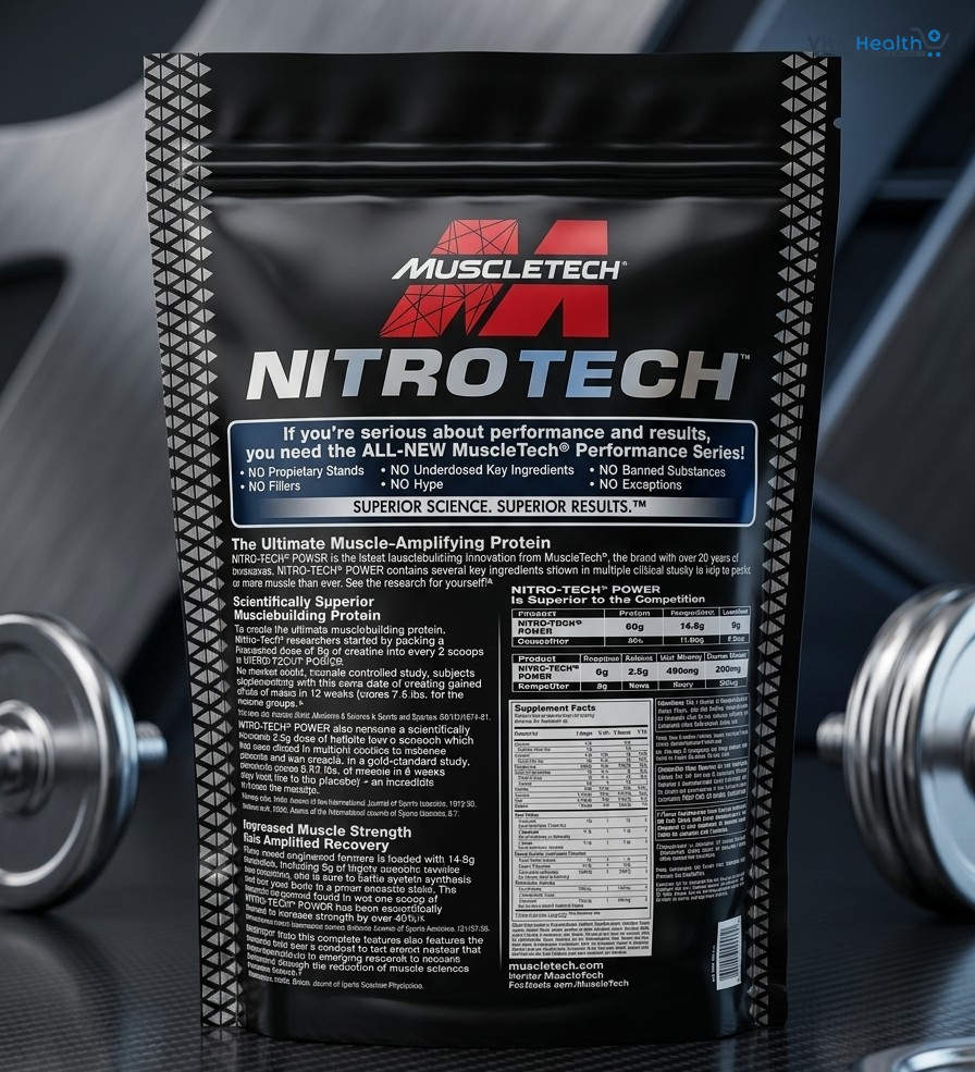MUSCLETECH NITRO-TECH 100% Whey Gold Protein Powder 2lbs – Premium Whey Blend for Muscle Recovery &amp; Lean Muscle Support thumbnail 3