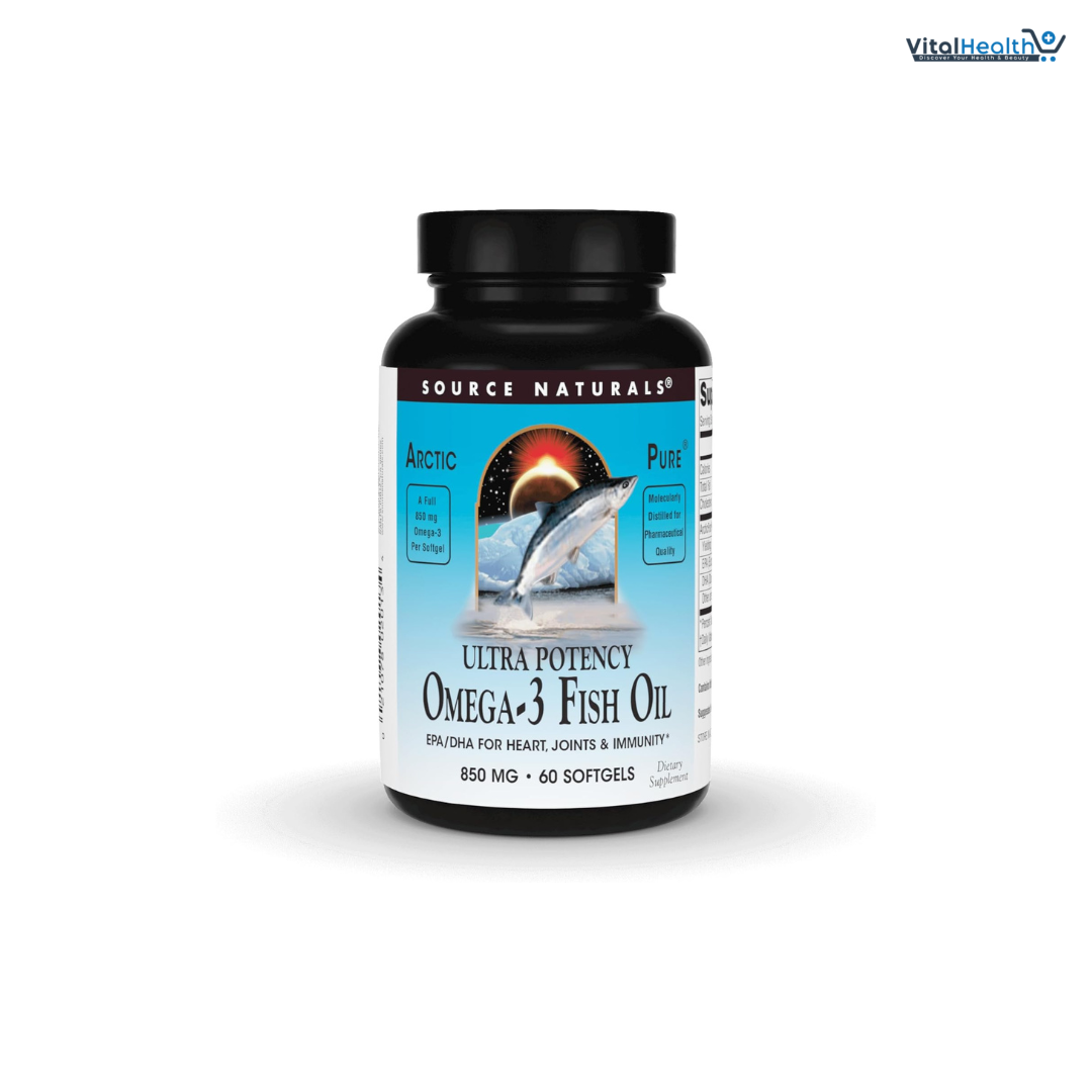 Source Naturals ArcticPure Omega-3 Fish Oil 1125mg Ultra Potency Maximum Strength EPA + DHA for Heart, Joint, Brain &amp; Immune Health - 30 Softgels thumbnail 5