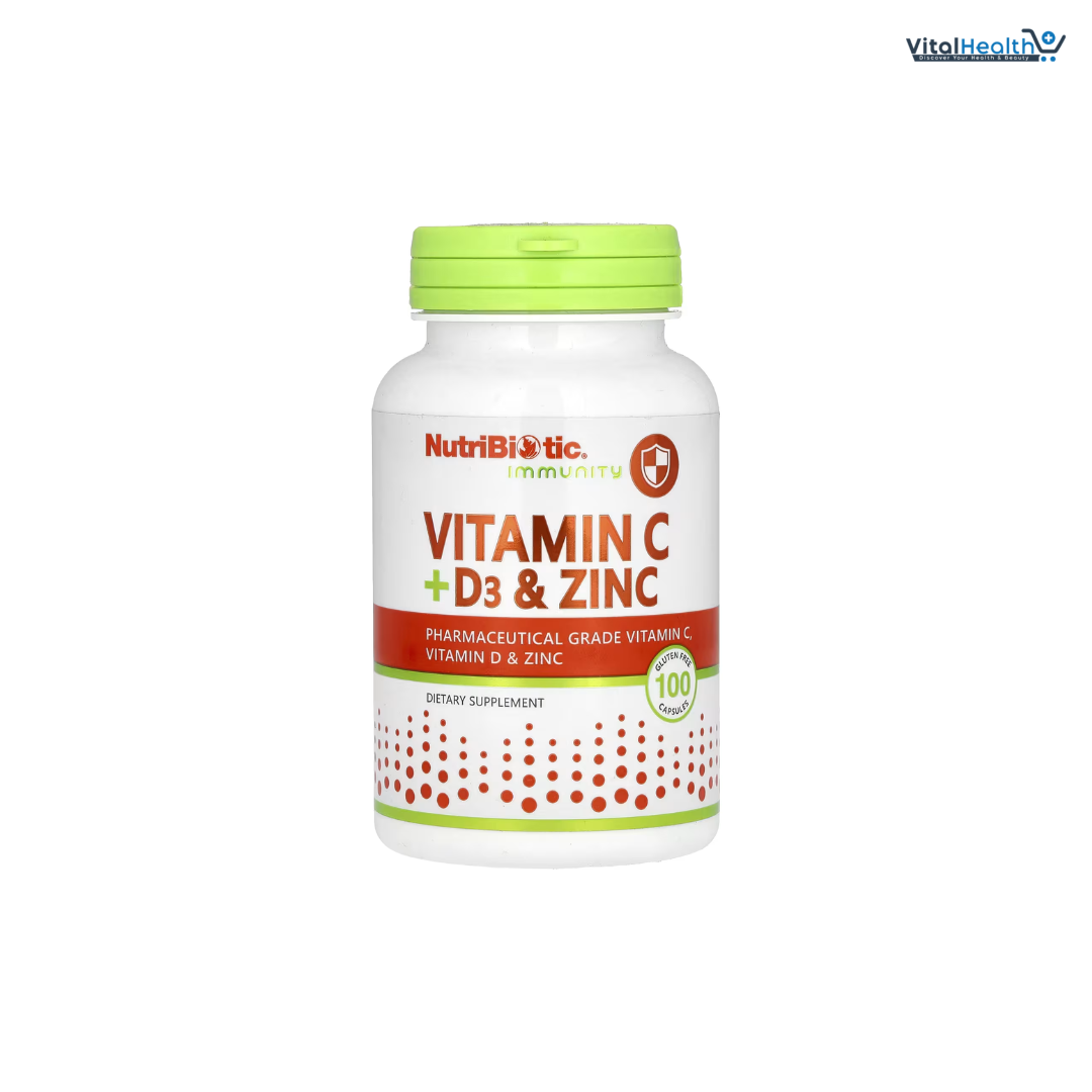 NutriBiotic – Vitamin C + Vitamin D3 &amp; Zinc, 250 Capsules | Potent, Comprehensive Immune Support | Essential &amp; Antioxidant Daily Supplement | Gluten &amp; GMO Free thumbnail 5