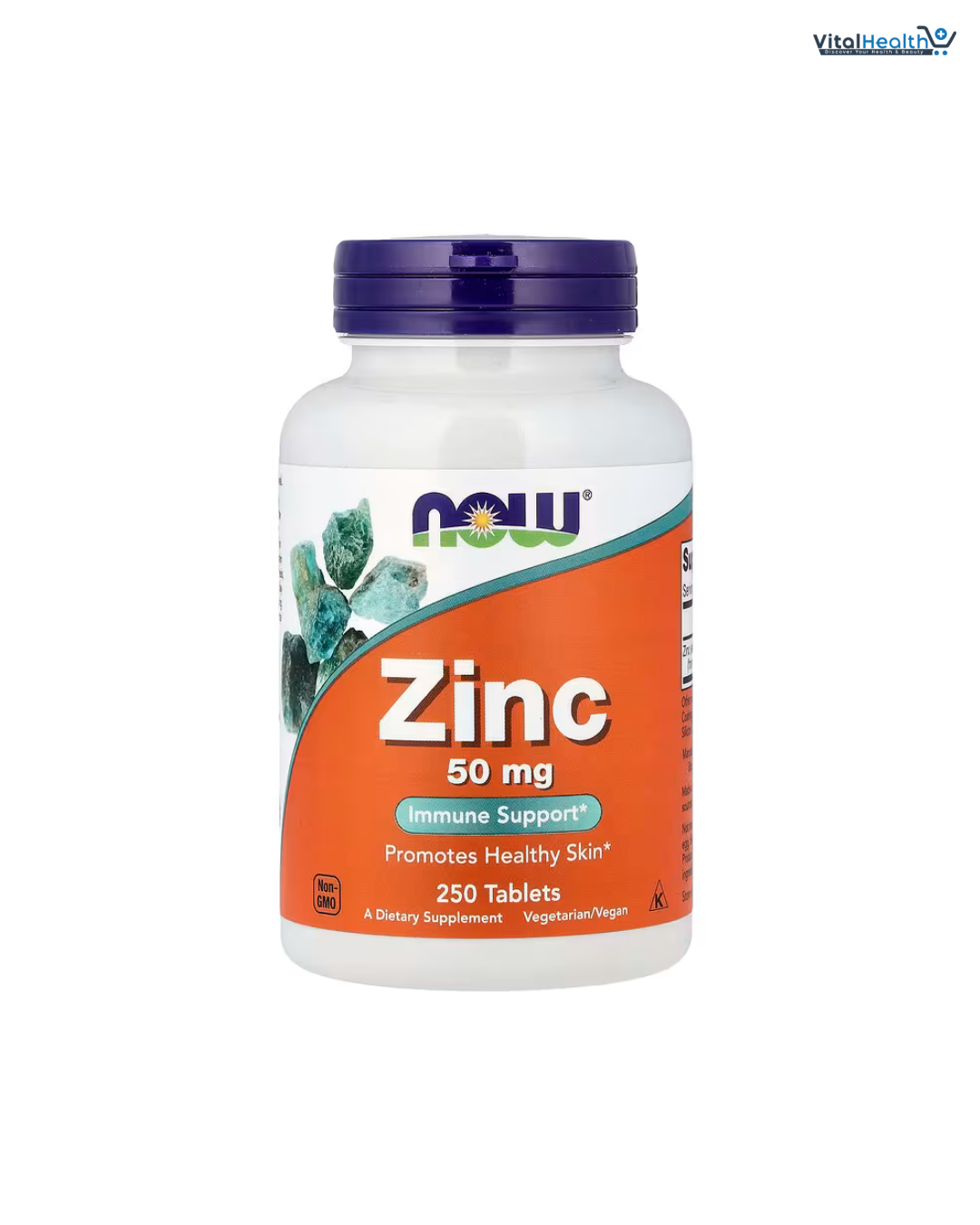 NOW FOODS Zinc 50 mg 100 Tablets thumbnail 3