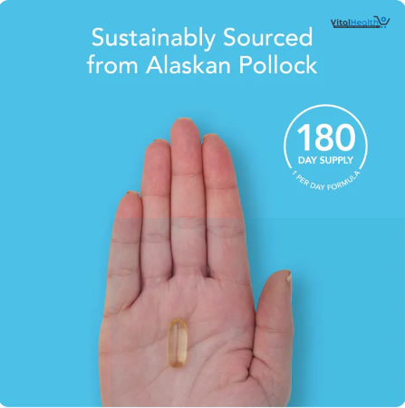 Sports Research, Alaska Omega | Wild Caught Fish Omega 3 Fish Oil, Triple Strength Support Heart | Lower Blood Pressure thumbnail 4