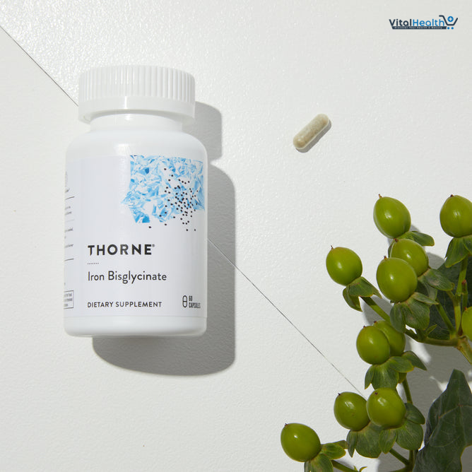 THORNE - Iron Bisglycinate - 25 mg Iron Supplement for Enhanced Absorption Without Gastrointestinal Side Effects - NSF Certified for Sport - Gluten-Free - 60 Servings thumbnail 5