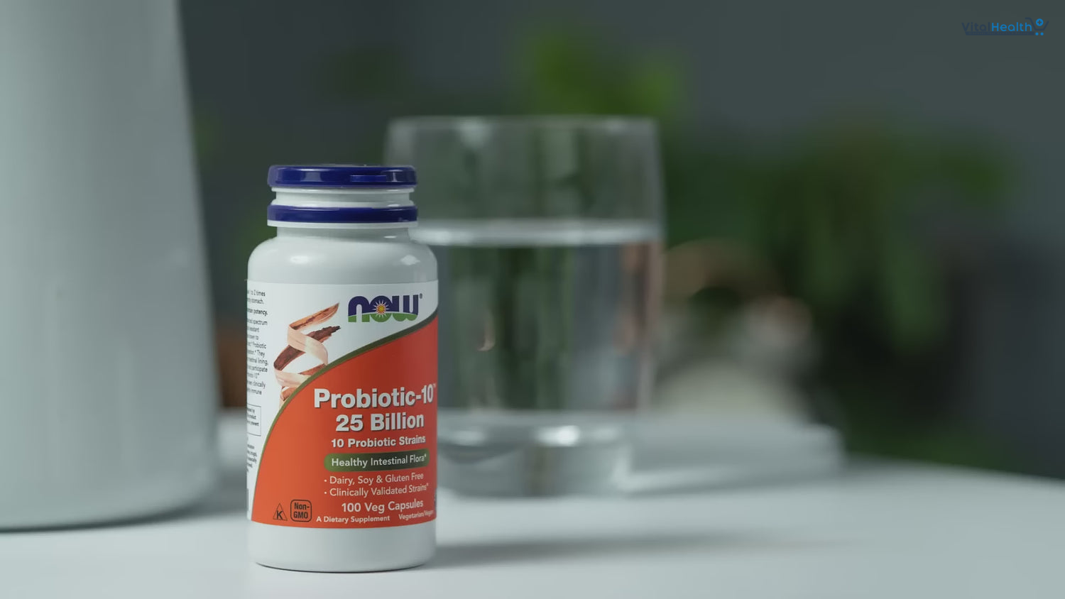 NOW Foods Supplements, Probiotic-10™, 25 Billion, with 10 Probiotic Strains, Dairy, Soy and Gluten Free, Strain Verified, 50 Veg Capsules thumbnail 3