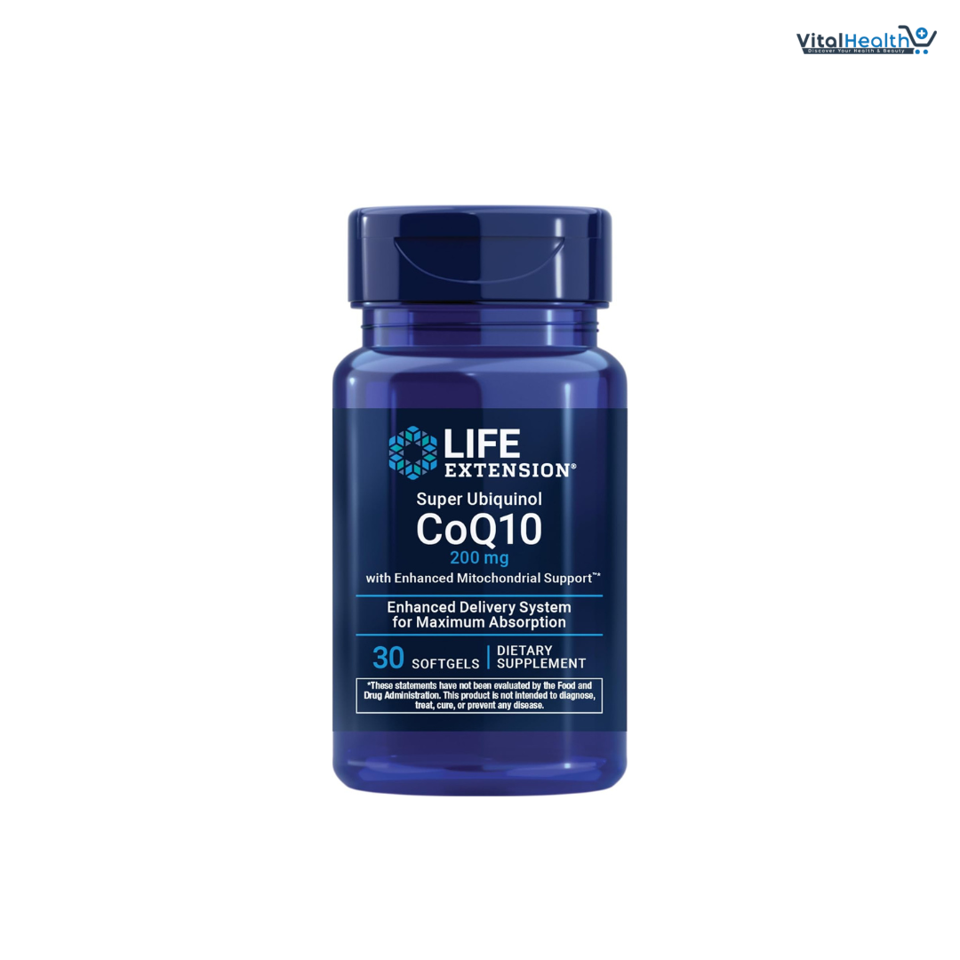Life Extension Super Ubiquinol CoQ10 with Enhanced Mitochondrial Support – 200 mg, Shilajit – Promotes Heart Health, Cell Energy, Oxidative Stress – Gluten-Free, Non-GMO – 30 Softgels thumbnail 5