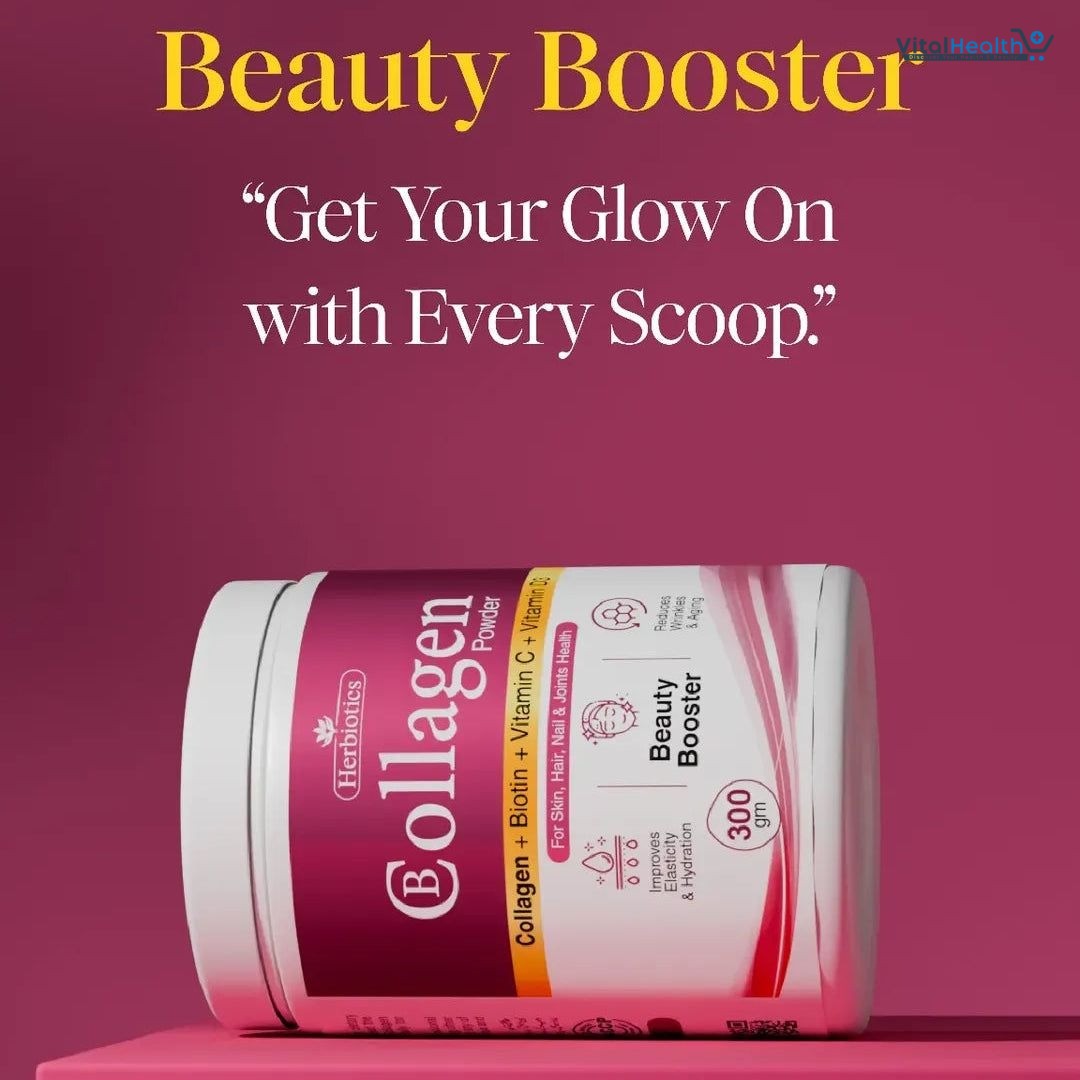 Collagen Anti-Aging Powder Drink | Skin Health &amp; Beauty Supplement for Glowing Skin - 300Gram thumbnail 2